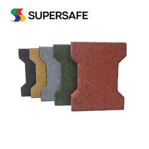 Dalles de pavage en caoutchouc emboîtables en forme d'os pour chien, qualité supérieure, fabricant et fournisseur de Malaisie, épaisseur 15-50 mm, revêtement de sol en caoutchouc - Product Image 4