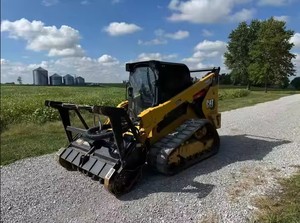USED 2023 for Caterpillar 299D3 Skid Steer Loader with SHEARE HM <b>Mulcher</b> Head Wheel Loader Type Core Components Including Motor - Product Image 2