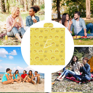 Tappetino da Campeggio Impermeabile in EVA con Logo Personalizzato, Coperta da Picnic Leggera 150x200 cm, Materassino da Escursionismo con Retro in Alluminio, Logo Personalizzabile - Product Image 4