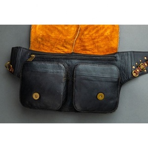 LW Unisex Multi bolsillos Hip Pocket Belt Fanny Pack Cinturones de cuero con estilo Cinturones de viaje - Product Image 4