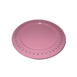 Stylish Border New Charger Plates Metal Wedding Organizer Handmade <b>Serving</b> <b>Dishes</b> for Hotel Dinner Restaurant Home Table <b>Dishes</b> - Product Image 4