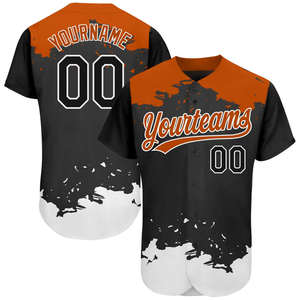 Camiseta de béisbol de poliéster transpirable personalizable unisex, venta al por mayor, impresión personalizada, diseño 3D, ropa deportiva de talla grande, sublimación - Product Image 1