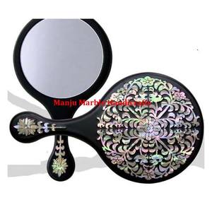 Marque nouveau Design en bois incrustation vadrouille miroir tendance naturel poli Floral Artisan cadeau d'affaires pour l'amour Style Promotion - Product Image 2