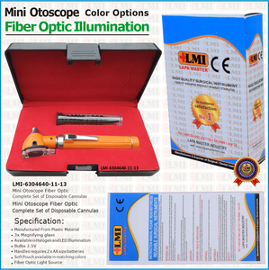 Otoscopio de Fibra Óptica Naranja al Por Mayor, Otoscopio de Fibra Óptica Naranja Más Vendido, Otoscopio de Fibra Óptica Naranja de Alta Calidad - Product Image 3