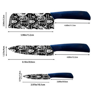 Juego de Cuchillos de Chef de Cerámica Profesional en Oferta, 5 Piezas, Mangos de Plástico Duraderos para Entusiastas de la Cocina, Entrega Rápida - Product Image 2