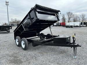 8 Ton Hydraulic Dump <b>Trailer</b> 4 Wheel Tipping <b>Farm</b> <b>Trailer</b> Enclosed Dump Body Construction Hauling - Product Image 1