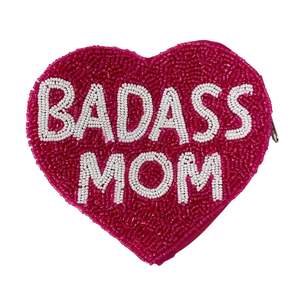 Monedero bordado de corazón hecho a mano con cuentas rosas de moda, divertido embrague personalizado para mujer, venta al por mayor - Product Image 4