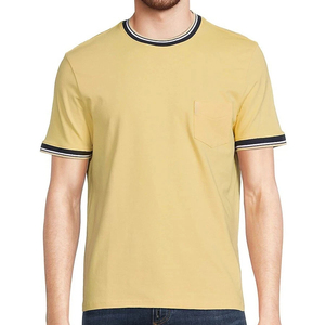 เสื้อยืดออกกำลังกายผู้ชายทรงสลิมฟิต ผ้าคอตตอนผสมสแปนเด็กซ์ รับผลิตตามสั่ง พร้อมสกรีนโลโก้ แห้งเร็ว ระบายอากาศได้ดี สำหรับเล่นกีฬา ขายส่ง - Product Image 1