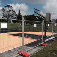 Secure Build Australia 1,8m X 2m Tragbarer Temporärer Bauzaun mit Füßen Baustellenabsperrung Stacheldrahtbarriere