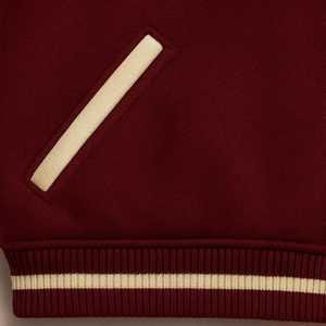 Varsity Jacket Wool & Leather Sleeves Custom Letterman Streetwear Fashion Varsity Jackets with Embroidered Technic - Product Image 3