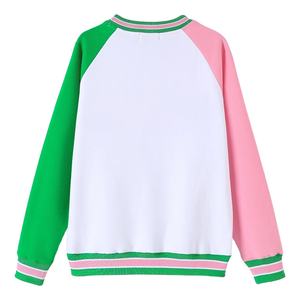 Sudadera de Chenilla Rosa Alpha Phi Alpha 1908, Sudadera con Bolsillo de Chenilla NUPE, Cuello Redondo Premium, Ropa Griega del Proveedor - Product Image 2