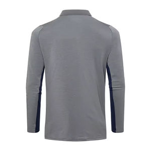 Camiseta Polo de diseño de color personalizado de alta calidad para hombres Camisetas clásicas de algodón de manga larga transpirables para hombres - Product Image 2