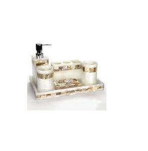Set de serpillière de salle de bain luxueuse en nacre, fourniture d'usine, accessoires de salle de bain, produit à succès - Product Image 2