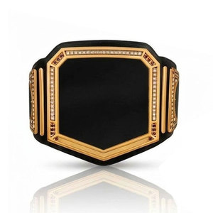 Ceinture de championnat de lutte universelle en alliage de zinc avec plaques métalliques et sangle en cuir véritable, réplique personnalisée du titre de champion - Product Image 3