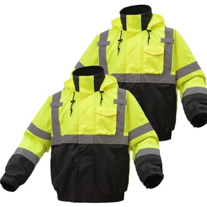 Usine directe 100% Polyester Construction sécurité hiver travail veste sécurité vestes réfléchissantes en plein air chaud vêtements de sécurité - Product Image 1