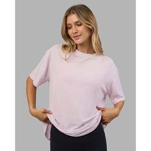 T-shirt surdimensionné pour femmes grandes tailles - Orchidée lavée FLXCotton - Product Image 1