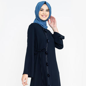 OEM 2025 Mode Abaya pour femmes musulmanes, vêtement islamique traditionnel, Dubaï, Hijab, Polyester, longueur au sol, longue, respirante - Product Image 3