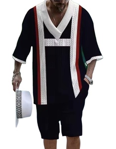Costume décontracté à manches courtes pour homme, imprimé numériquement - Product Image 1