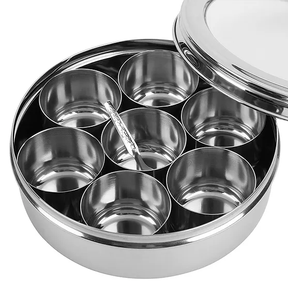 Boîte à épices en acier inoxydable Boîte d'assaisonnement de qualité alimentaire Outils de cuisine nouvellement faits à la main Gadgets Vente personnalisée - Product Image 3