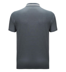 Novedad de verano para hombre, camisa de polo ajustada informal de manga corta, tejido de punto transpirable de talla grande, Color sólido, a prueba de encogimiento - Product Image 6