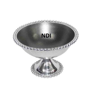 Top tendance fait à la main décoratif alimentaire Dessert servant en laiton métal bol profond Table à manger décoration centres de table bol de service - Product Image 1