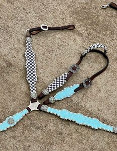 ชุดหนังสไตล์ตะวันตกแบบพรีเมี่ยมปลอกคอบังเหียนม้าและเฮดเดิ้ลทำมือมีจำหน่ายจากอินเดีย - Product Image 3