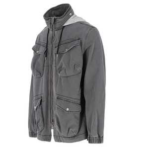 แจ็กเก็ตยีนส์ผ้าฝ้าย100% สำหรับผู้ชายโอเวอร์ไซส์วินเทจแห้งเร็วระบายอากาศ - Product Image 2