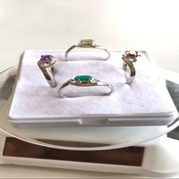 Bague en argent sterling 925 avec pierre précieuse et micro-incrustation, certifiée IGI, plaquée argent, pour mariage, fête et anniversaire, unisexe