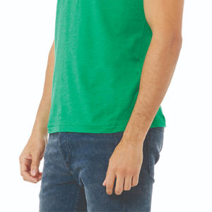 2025 alta calidad OEM personalizado Unisex Heather Kelly Camiseta de manga corta verano 100% algodón camisetas de hombre - Product Image 5