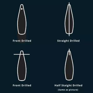 Alta calidad 9x30mm ópalo azul Natural Briolette suave forma de gota larga piedra preciosa suelta pulida para par de pendientes a juego - Product Image 5