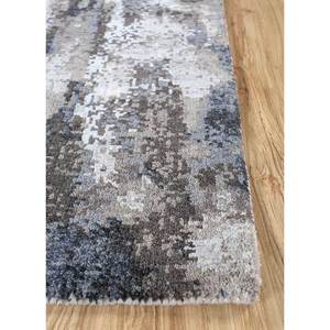 Tapis Uvenuti noué à la main en laine et soie de bambou, motif abstrait rectangulaire ivoire pour la maison et la chambre, viscose, fait main, modèle n° 7039 - Product Image 4