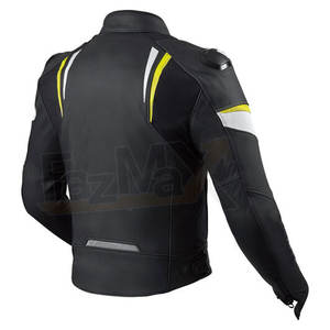 Nueva chaqueta de cuero de moto de carreras Chaqueta de cuero de moto Lisa ajustada hecha en Pakistán - Product Image 4