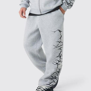 Sweat à capuche zippé et pull-over survêtements pour hommes vêtements de sport survêtement personnalisé en coton polaire survêtement avec logo personnalisé pour homme - Product Image 5