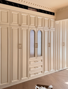 Set di Mobili per <span class=keywords><strong>Camera</strong></span> <span class=keywords><strong>da</strong></span> <span class=keywords><strong>Letto</strong></span> in Legno Massello di Lusso Moderno, <span class=keywords><strong>Armadio</strong></span> Durevole, Arredamento Domestico con Grande Capacità e Risparmio di Spazio per Uso Domestico - Product Image 1