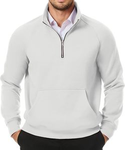 Nouveau sweat à capuche décontracté pour homme, 100 % polyester, de haute qualité, avec fermeture éclair quart, fabriqué par un fabricant professionnel, service OEM disponible - Product Image 1