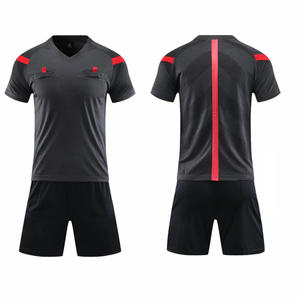 Uniformes de Árbitro Deportivos de Secado Rápido, Unisex, Cuello en V, Media Manga, 100% Poliéster, Camisetas de Fútbol para Árbitro, Popular en 2025 - Product Image 3