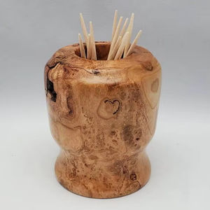 Eco Friendly Wooden <b>Toothpick</b> Holder Box | Handmade Natural Solid Wood <b>Toothpick</b> Dispenser for Kitchen, Dining Table, Restaurant - Product Image 5