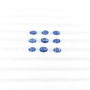 Saphir bleu naturel non traité, pierres précieuses en vrac, ovales calibrées 3x5mm et 4x6mm, taille ovale, hauteur 8mm - Product Image 4