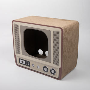 Mainan garuk kucing TV papan gores bergelombang, TV kualitas tinggi - Product Image 3