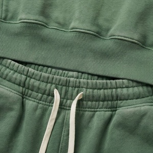 Ensemble survêtement sportif avec logo personnalisé, sweat à capuche zippé, pantalon baggy, lavage à l'acide, impression DTG complète, broderie 3D, patch, tenue de sport - Product Image 5