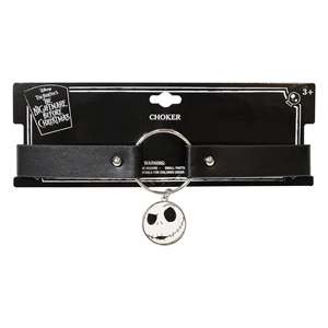 Colliers ras du cou ajustables en cuir avec breloques Jack Skellington de The Nightmare Before Christmas, lot de 150 unités, vente en gros, livraison gratuite - Product Image 3