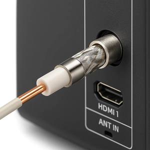Cavo cavo coassiale TV Ø 6,5mm 75Ω classe B CCS 25 metri per impianto SAT - Product Image 4