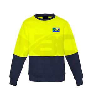 Sudadera de algodón de alta visibilidad para invierno 2023, Sudadera con capucha de trabajo de seguridad con logotipo reflectante, ropa de advertencia de seguridad personalizable - Product Image 2