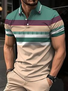 Man With Collar Tee <b>Shirts</b> Slim Fit Polo T <b>Shirt</b> for <b>Men</b> <b>Orange</b> Top No Logo Streetwear Cotton Clothing Chic Comfortable Basic - Product Image 5