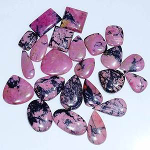 Cojín de Rodonita natural, cabujón, piedra preciosa suelta, Rodonita natural de alta calidad, Rodocrosita curativa - Product Image 4