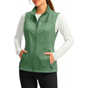 Scrubmates T-shirt sans manches à col en V avec poitrine zippée Gilet moderne avec bouton à l'avant et 2 poches - Product Image 5