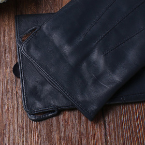 Gants de mode en cuir confortables produit respirant à haute couture gants de mode en cuir Ultra doux au toucher pour hommes - Product Image 3