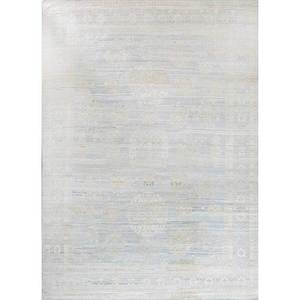 Cyanna Hand Knotted Wool <b>Rugs</b> Grey Black <b>Boho</b> Style Medallion Abstract Rectangle for Home for Living Room Hallway-Model Skwl-282 - Product Image 1