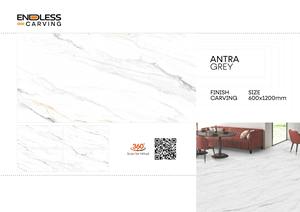 กระเบื้องพอร์ซเลนเคลือบขนาด600x1200มม. สวยงามแกะสลักแบบไม่สิ้นสุดเกรด + 60x120ซม. สำหรับตกแต่งผนังและพื้น - Product Image 3