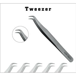 2022 nouvelle étiquette privée volume russe pince à cils grande quantité réutilisable en acier inoxydable incurvé pointu professionnel - Product Image 3